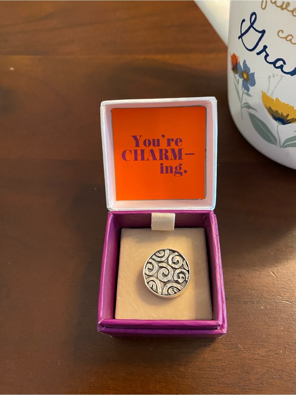 Lori Bonn Sterling Silver swirls slide charm